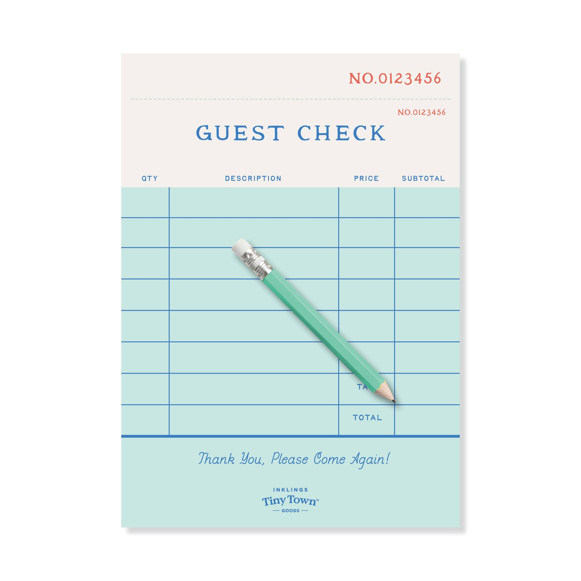 Guest Check Play Notepad
