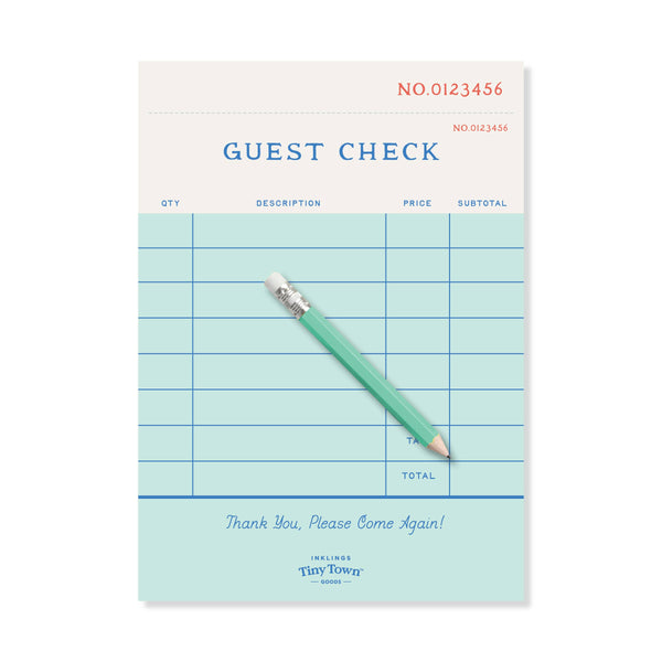 Guest Check Play Notepad
