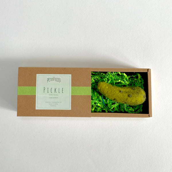 Felted Wool Pickle Ornament