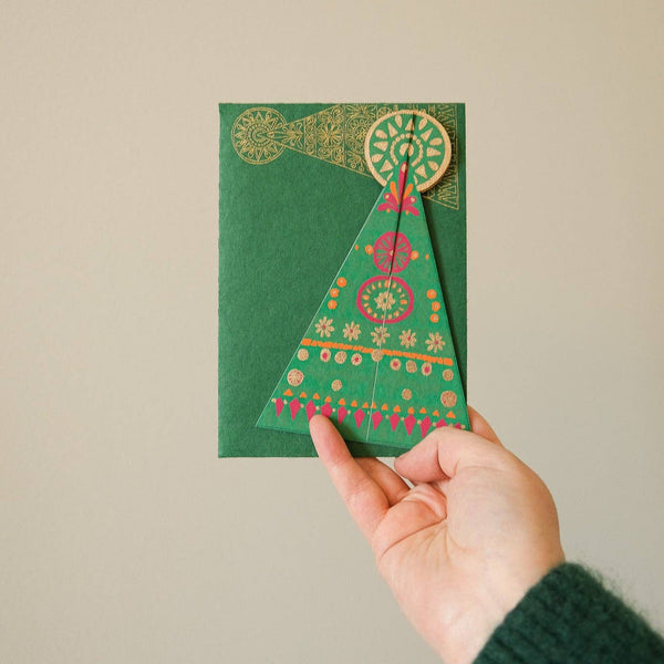 Patterned Tree Pop Up Greeting Card