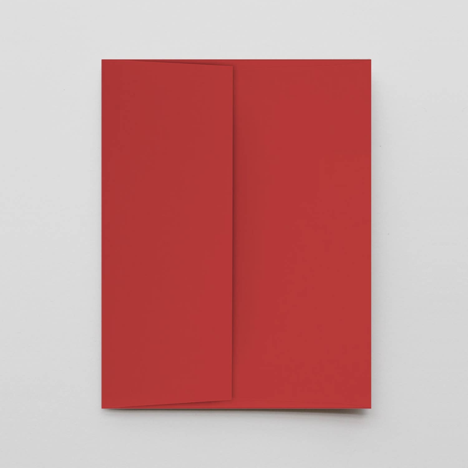 Red rectangular envelope on a light gray background
