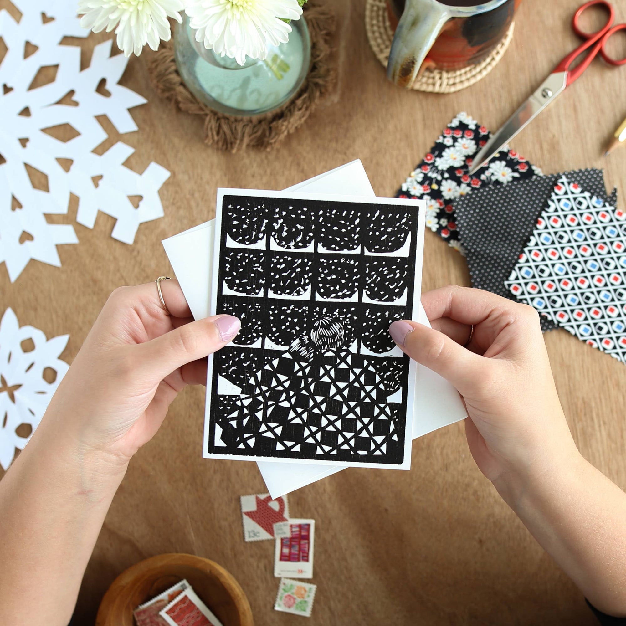 The Snow Is Snowing Greeting Card