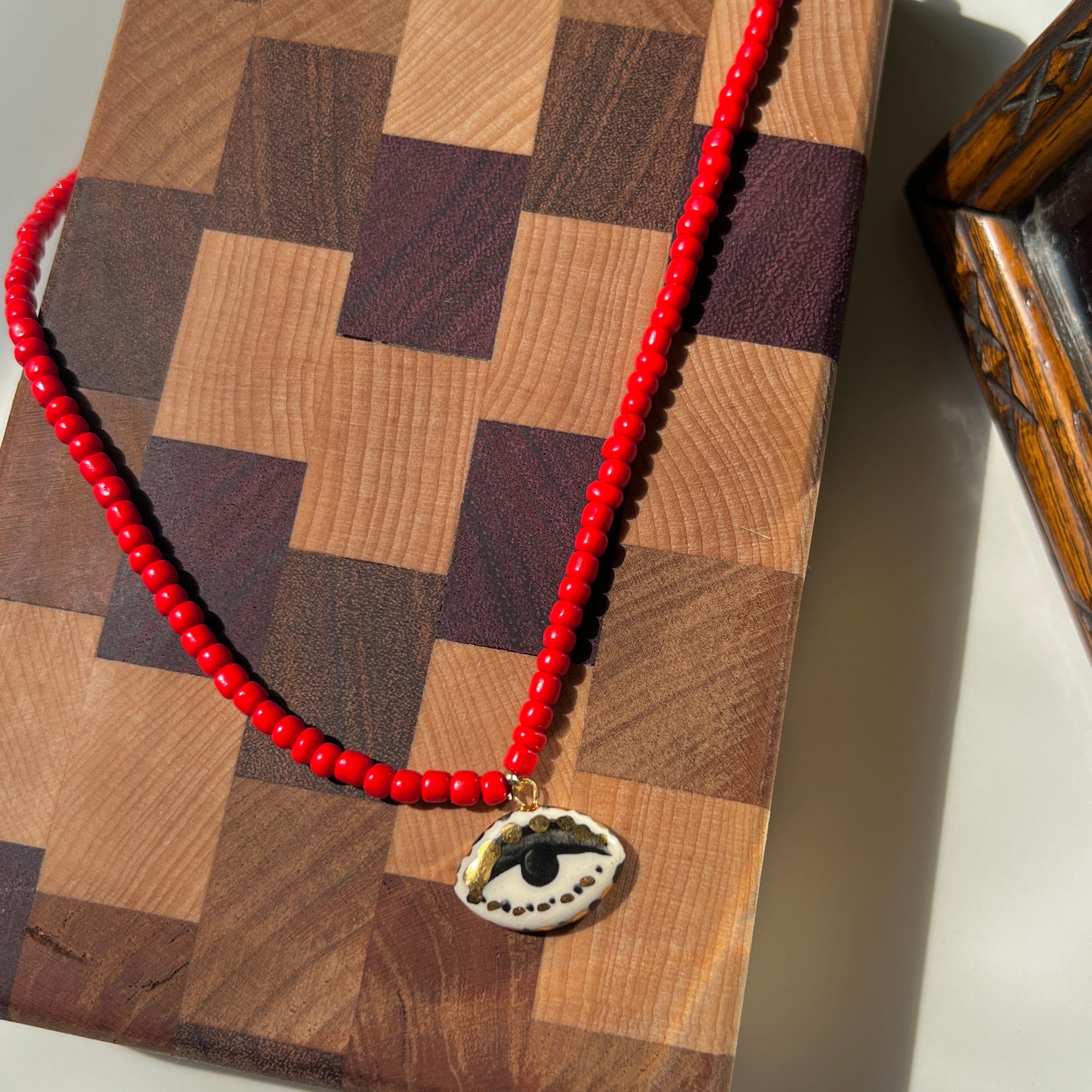 Not So Evil Eye Beaded Necklace