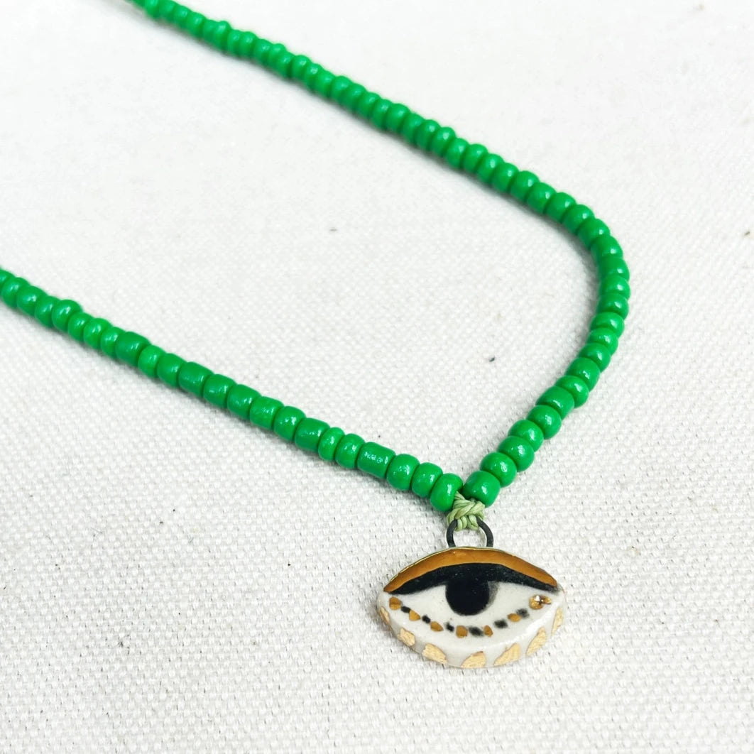 Not So Evil Eye Beaded Necklace