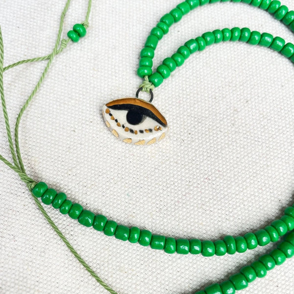 Not So Evil Eye Beaded Necklace