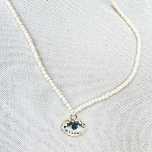 Not So Evil Eye Beaded Necklace