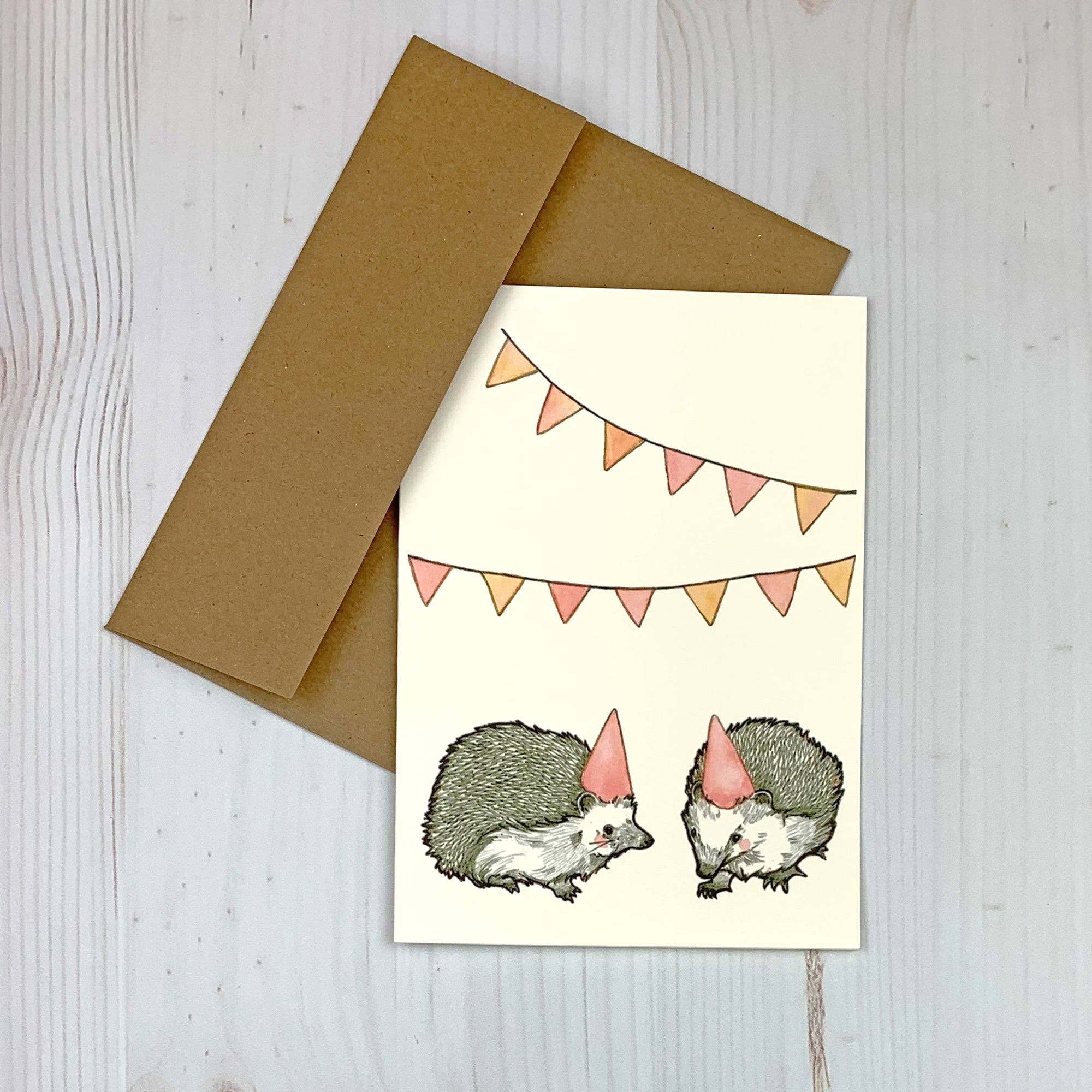 Hedgehog Party Greeting Card