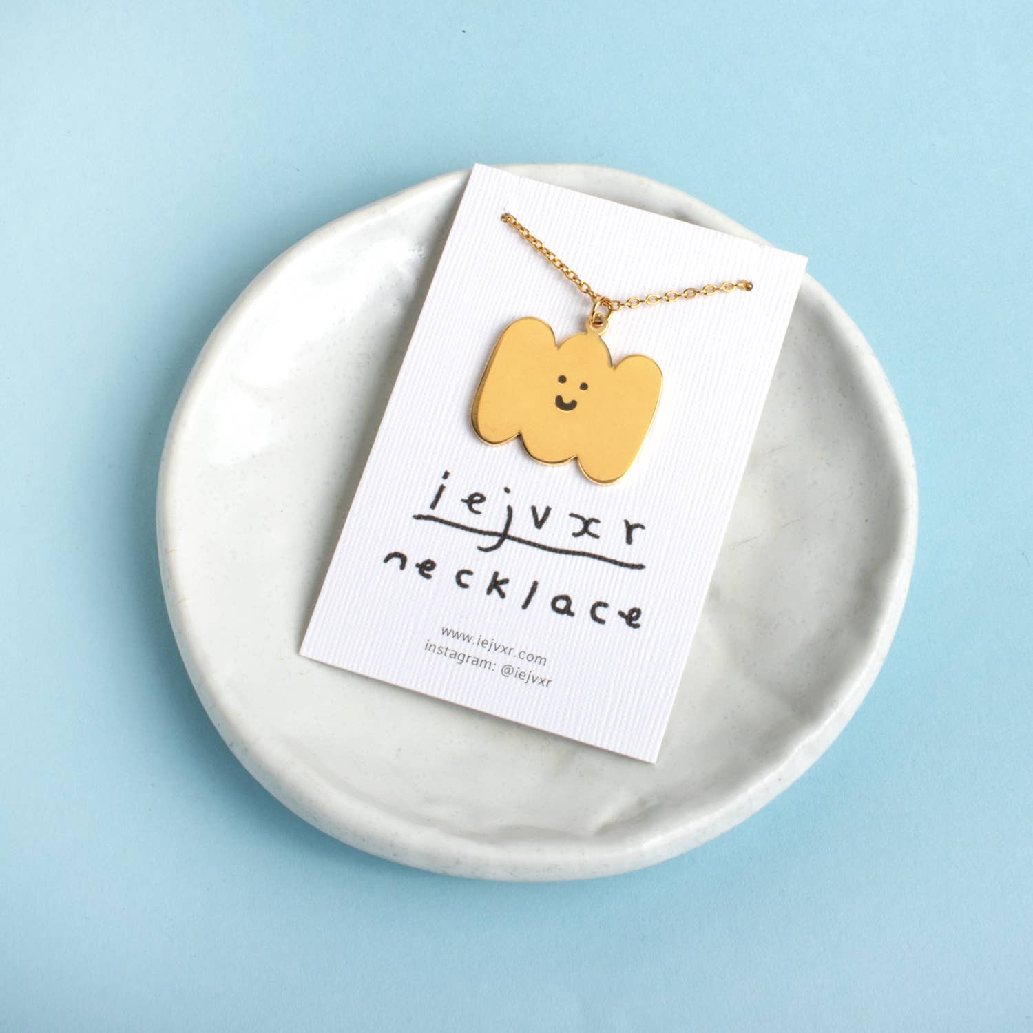 Happy Sad Cloud Necklace