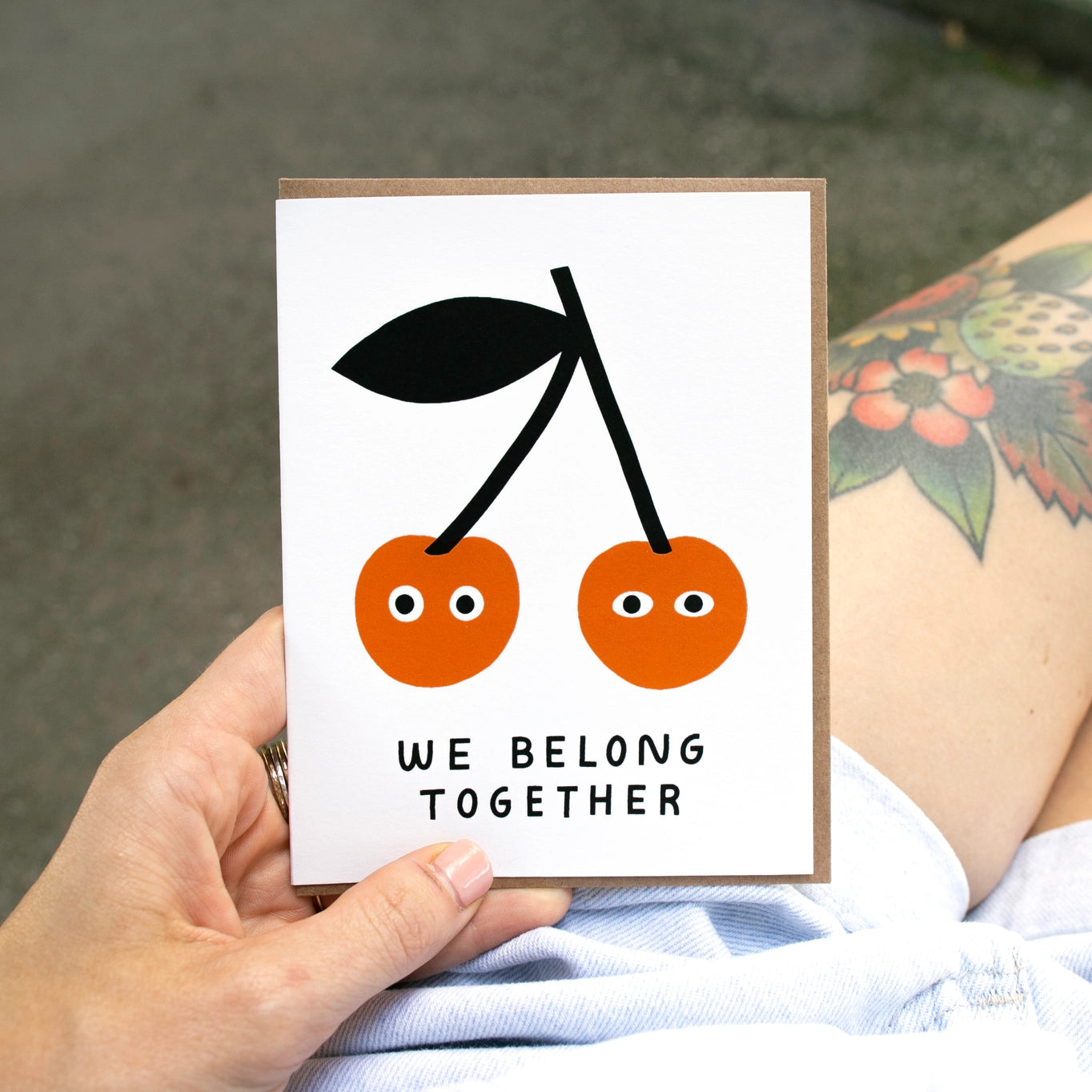 Cherries Belong Together Greeting Card