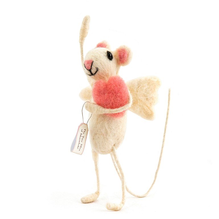 Cupid Felt Mouse