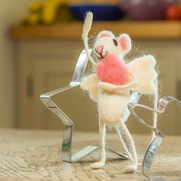 Cupid Felt Mouse