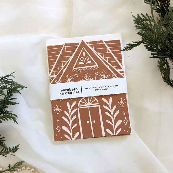 Gingerbread Houses Notecard Set