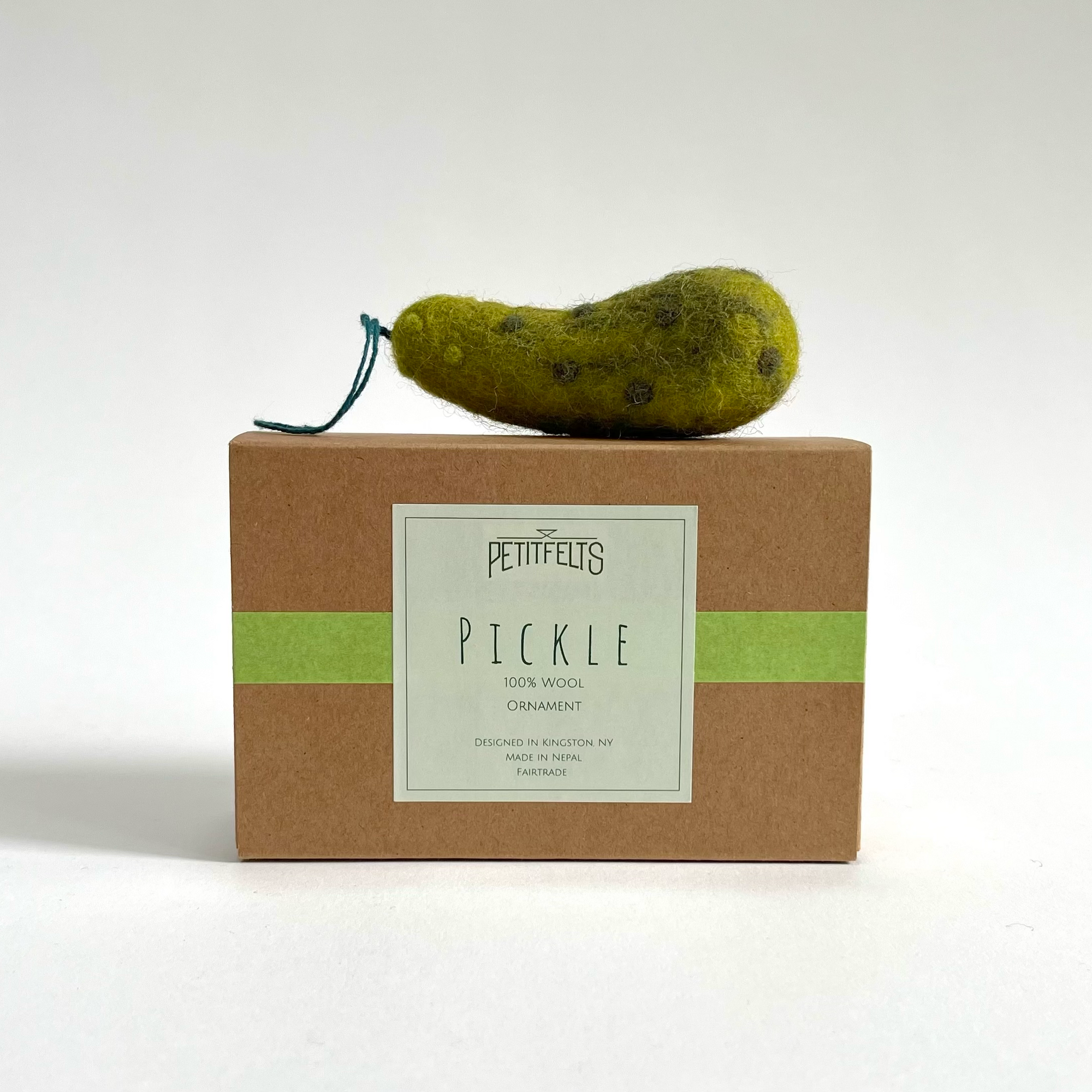 Felted Wool Pickle Ornament
