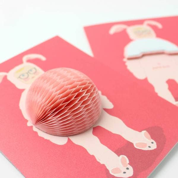 Bunny Suit Pop Up Greeting Card