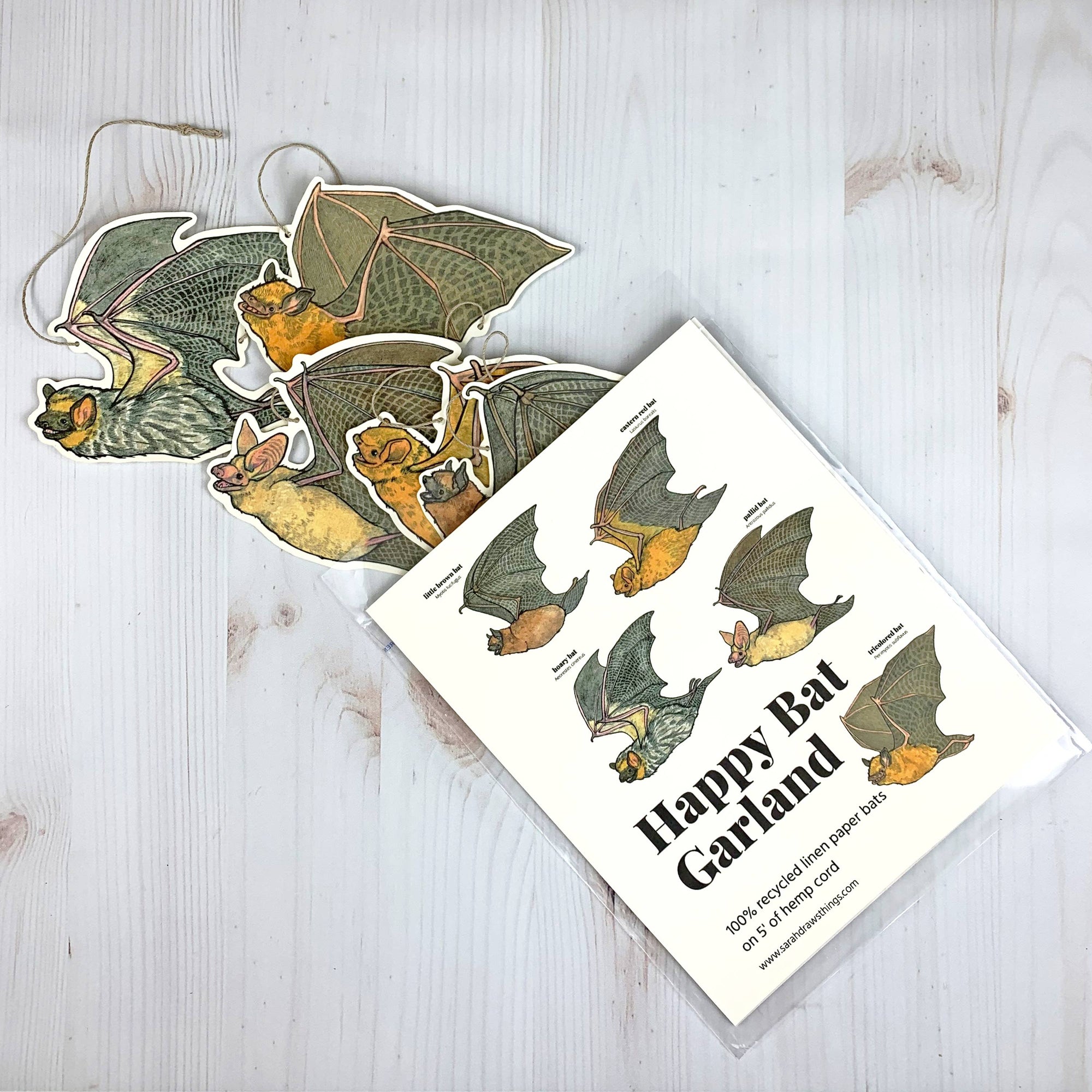 Happy Bat Paper Garland
