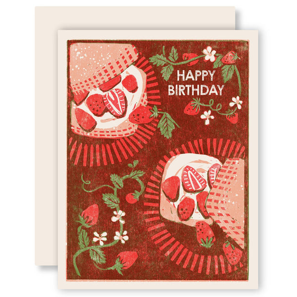 Strawberry Shortcake Happy Birthday Card