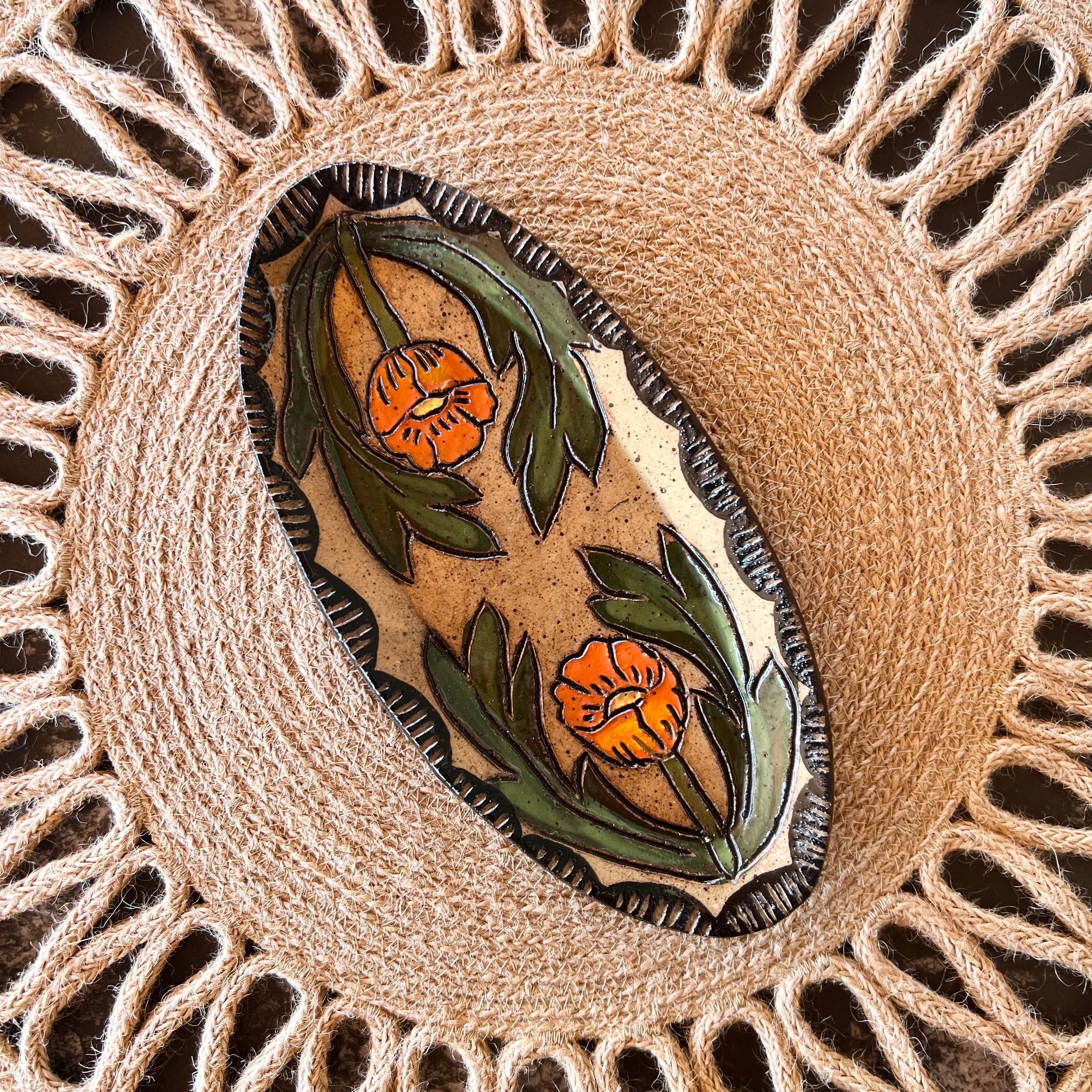 Sgraffito Trinket Dish