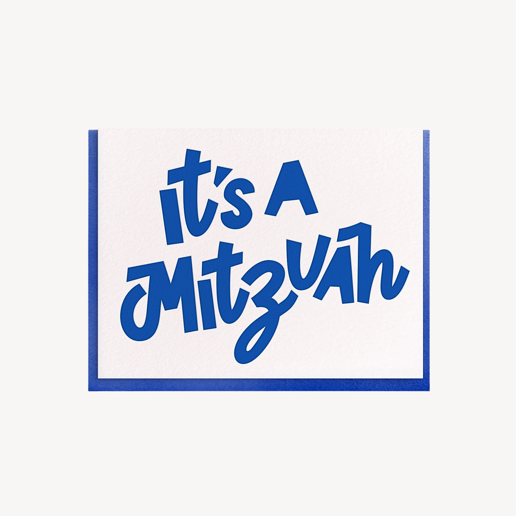 It's A Mitzvah Congratulations Greeting Card