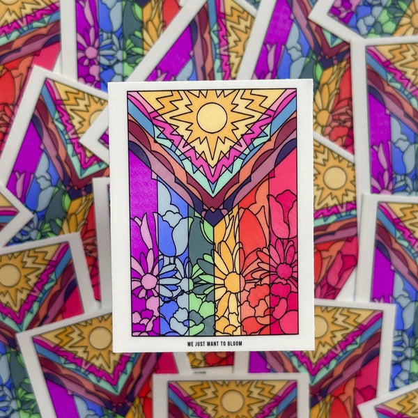 Flower Pride Flag Sticker