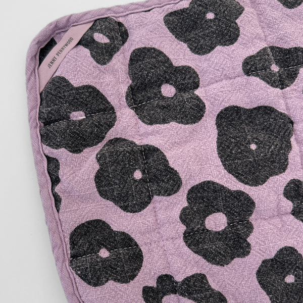 Celeste Potholder - Purple & Black