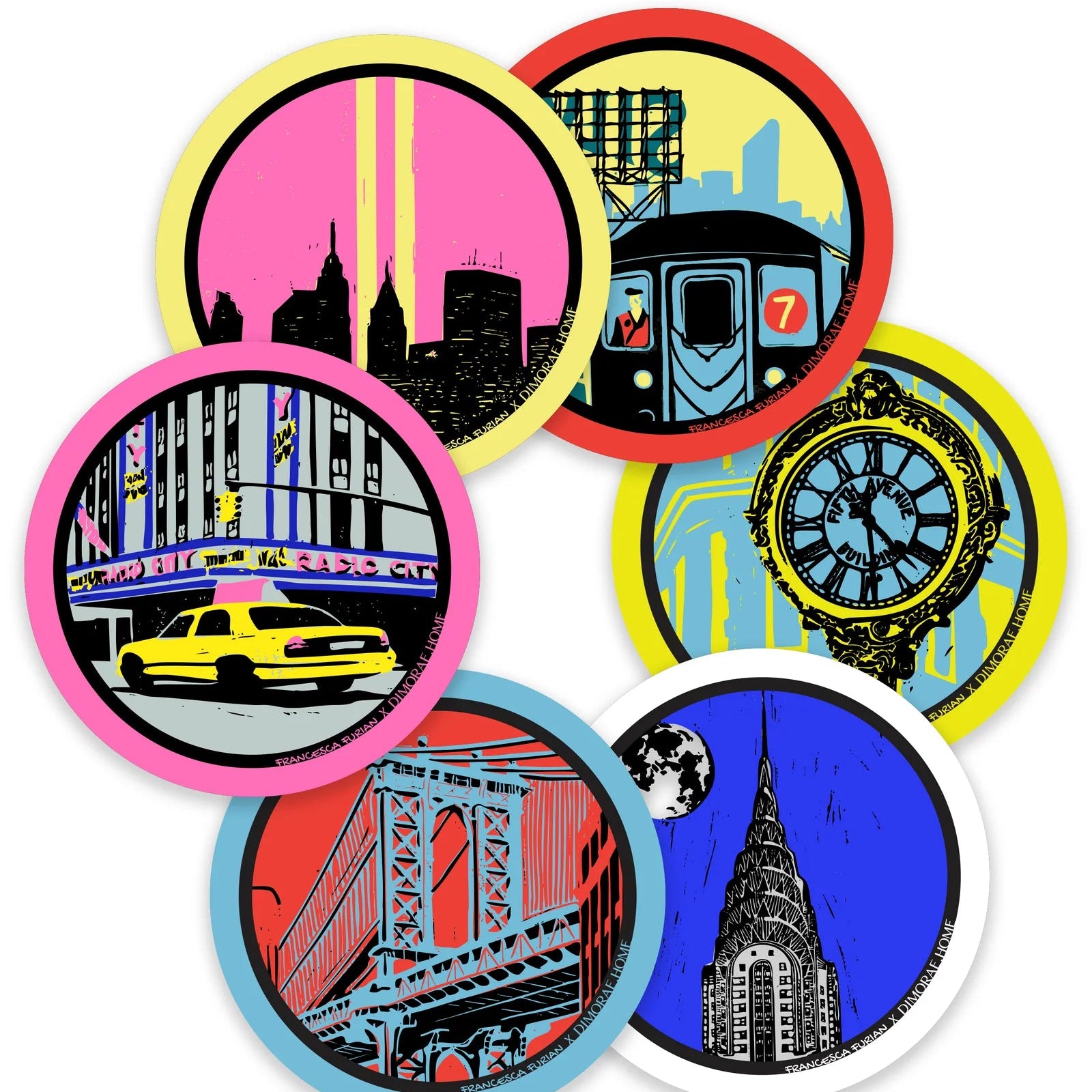 Around Manhattan Coaster Set