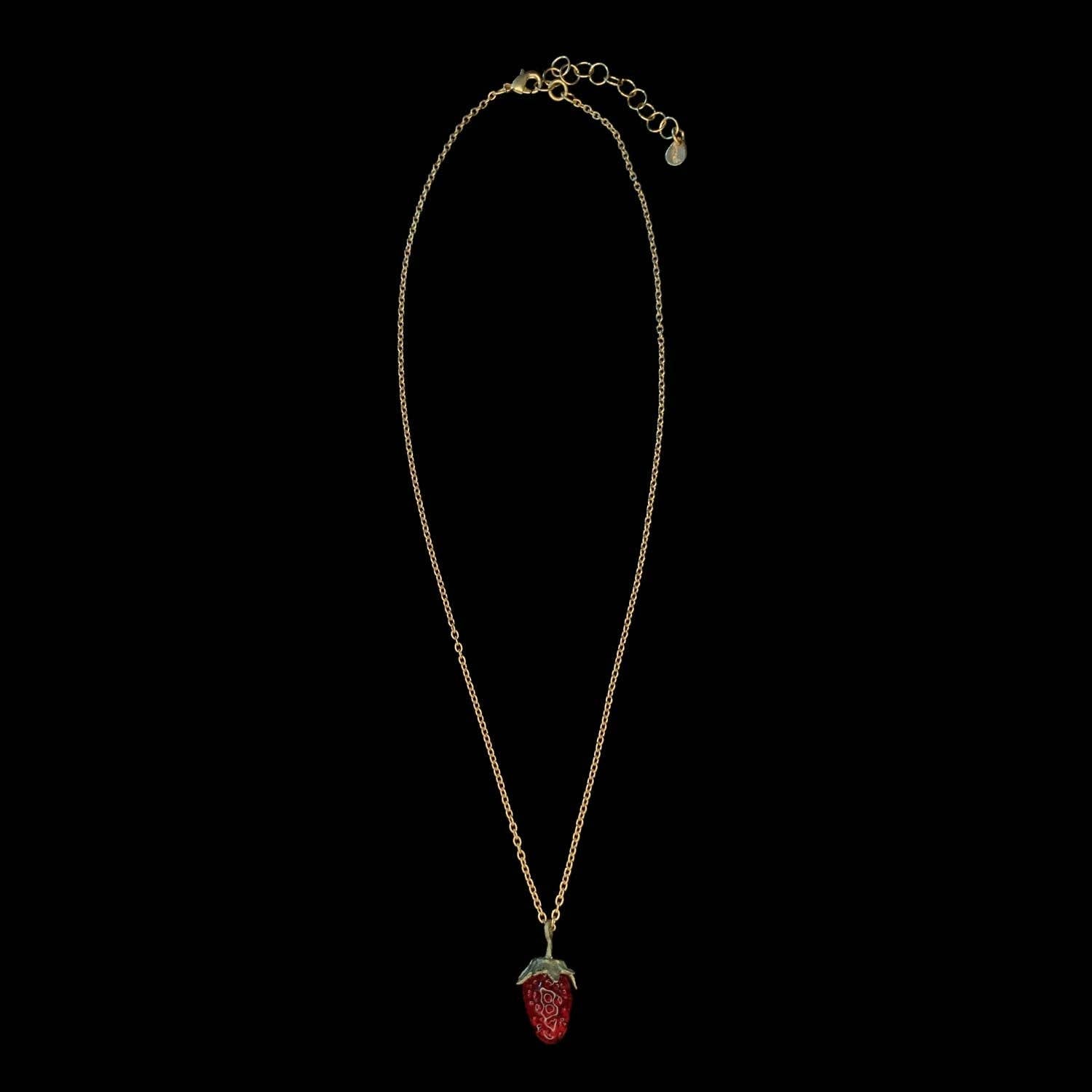 Dainty Strawberry Necklace