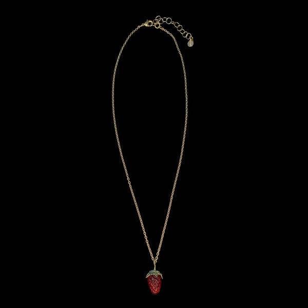 Dainty Strawberry Necklace