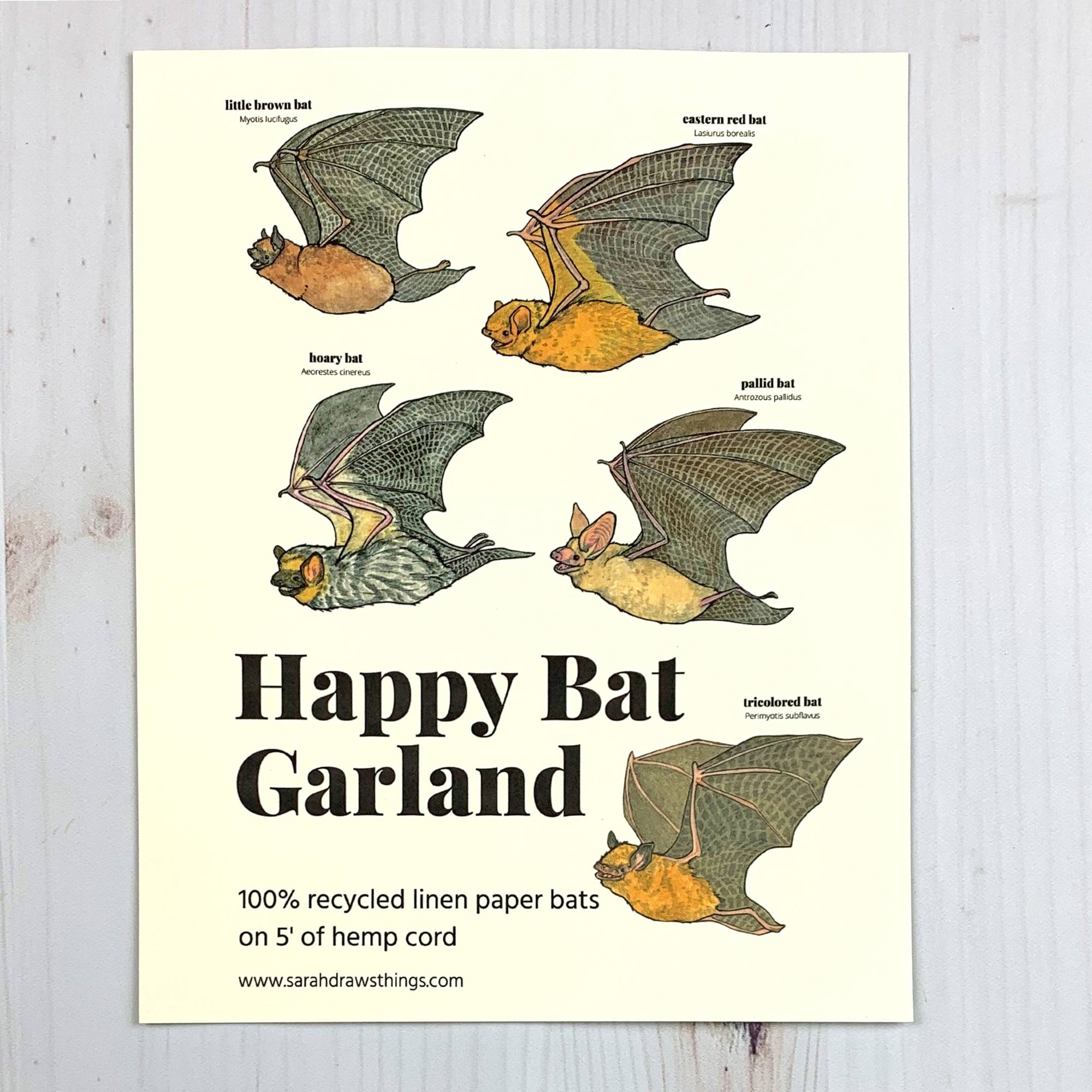 Happy Bat Paper Garland