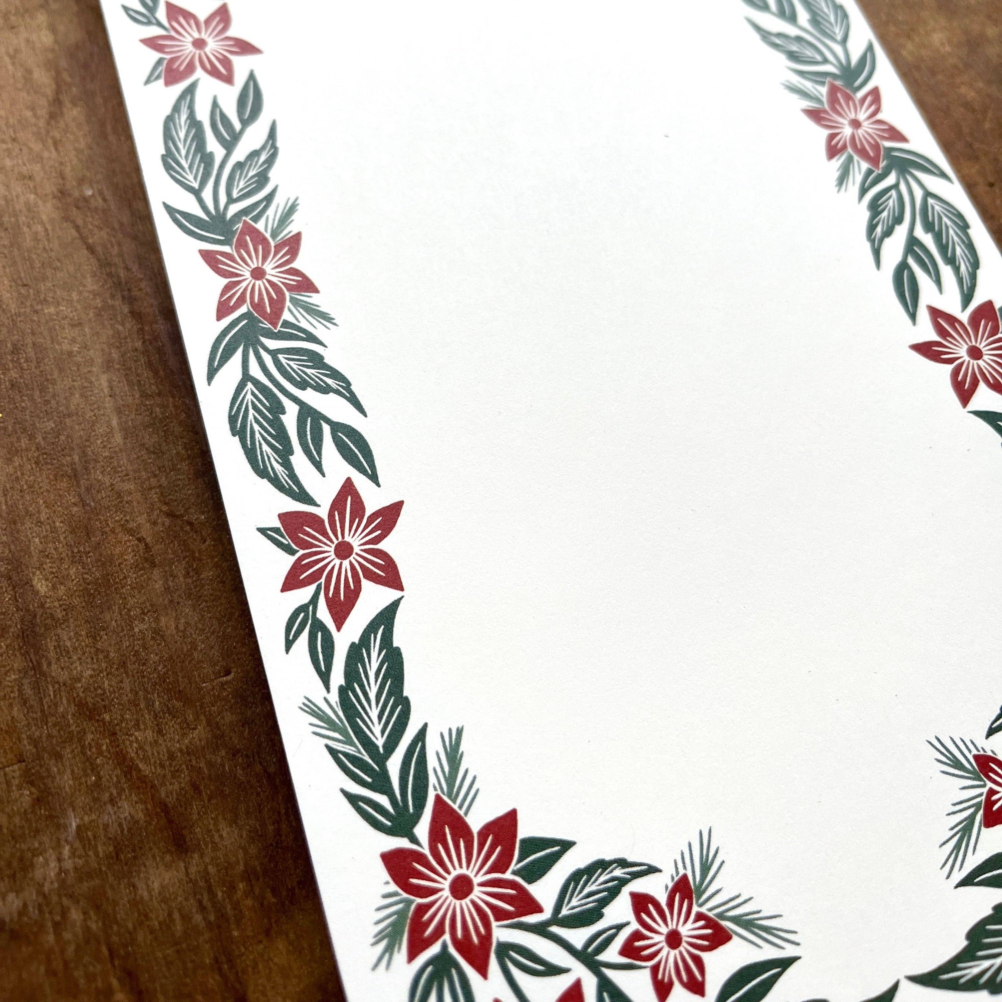 Holiday Florals Market Notepad