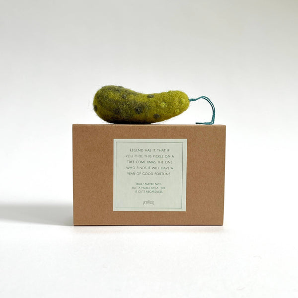 Felted Wool Pickle Ornament