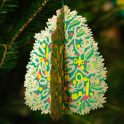 Decorated Trees Paper Ornaments