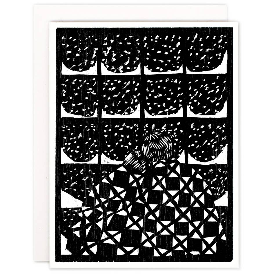 The Snow Is Snowing Greeting Card