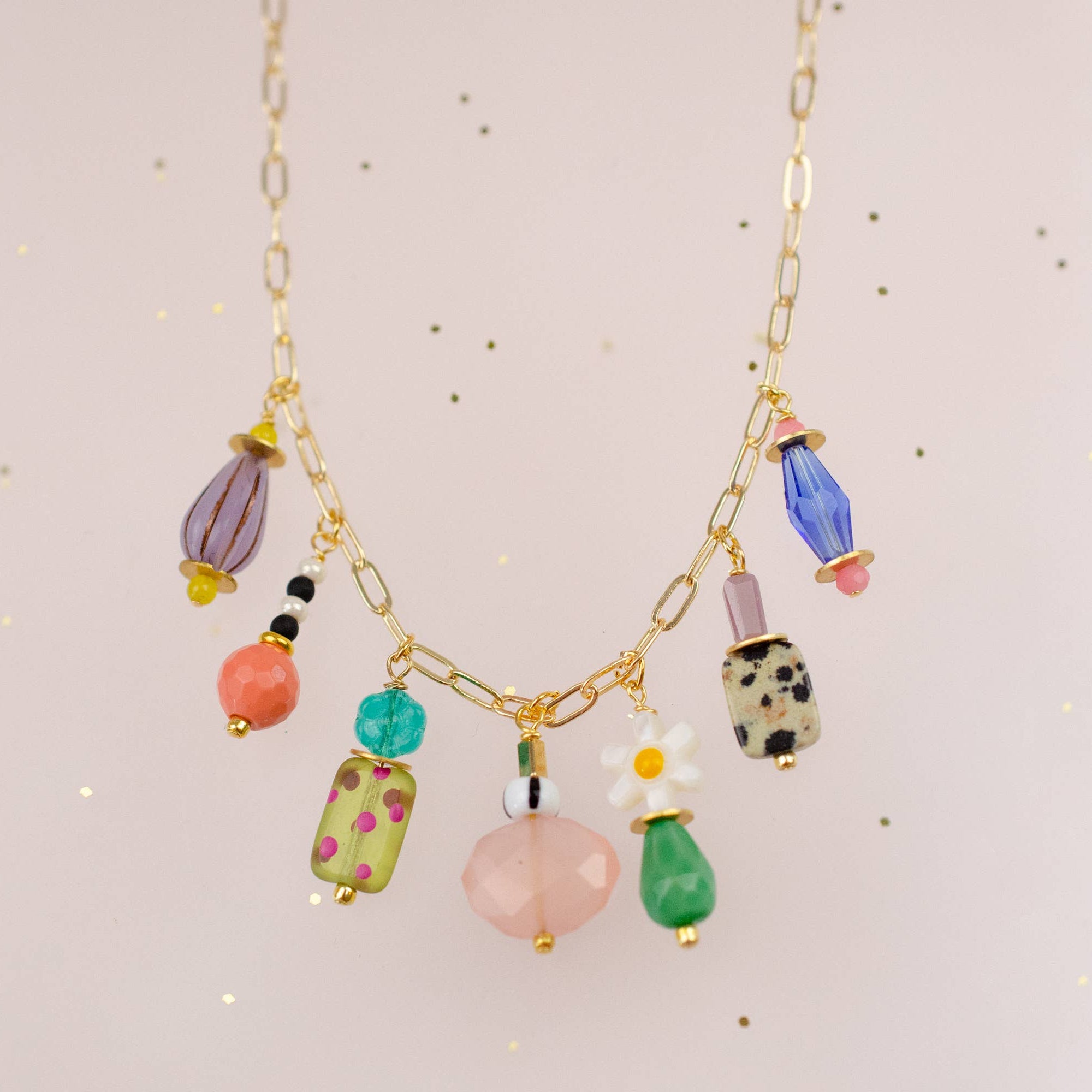 Vivi Beaded Charm Necklace