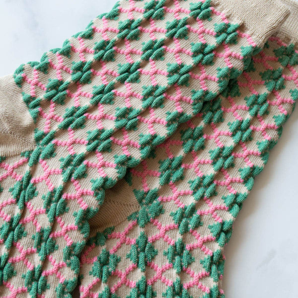 Winter Check Crew Socks