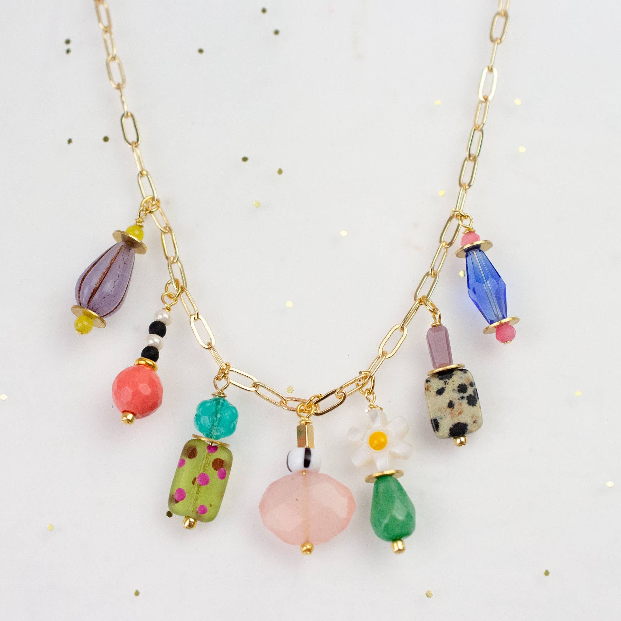 Vivi Beaded Charm Necklace