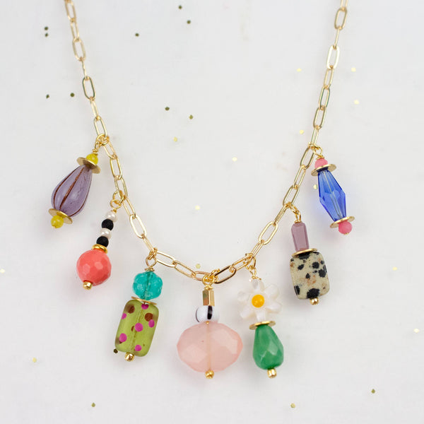 Vivi Beaded Charm Necklace