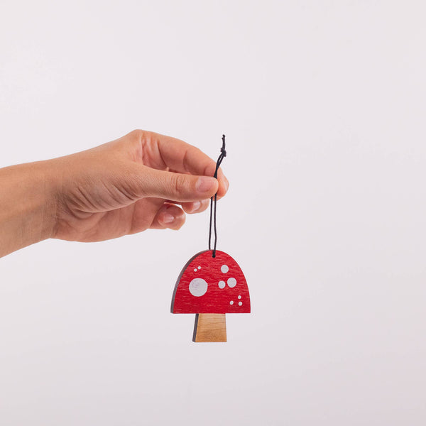 Painted Mushroom Ornament