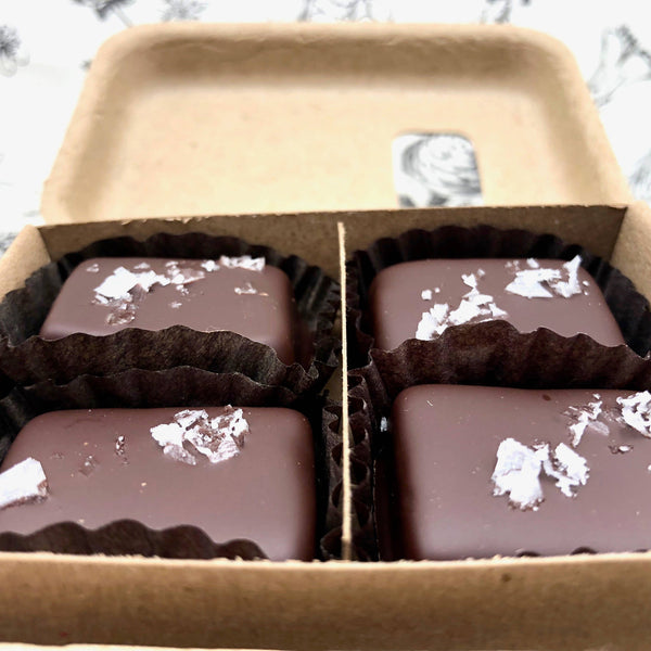 4 Piece Dark Chocolate Salted Caramels - RIDER