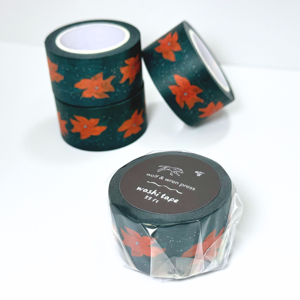 Poinsettia Washi Tape