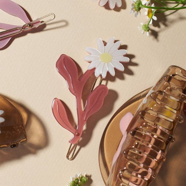 Marguerite Daisy Barrette Set