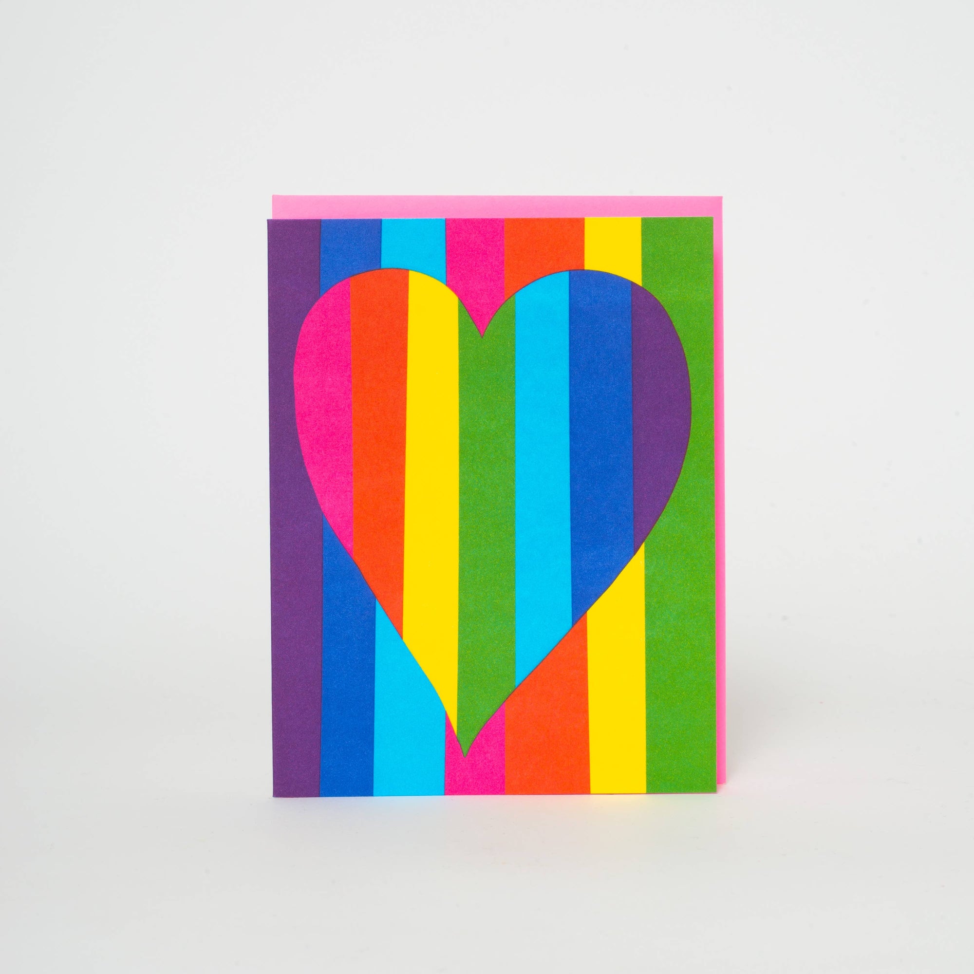 Rainbow Heart Greeting Card