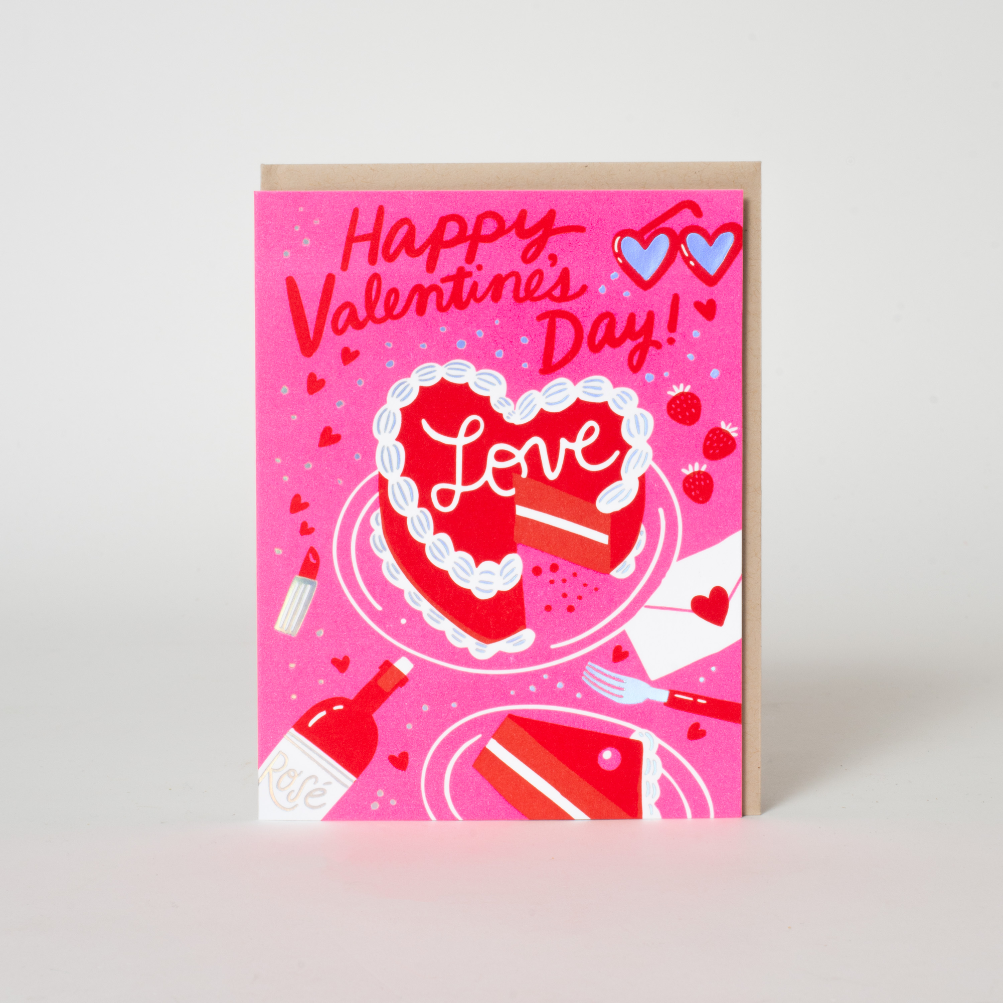 Valentine's Day Cake Greeting Card
