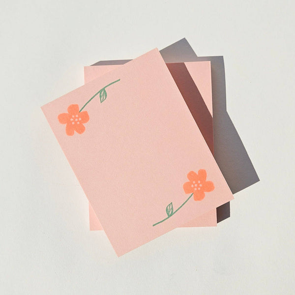 Flower Pair Notepad
