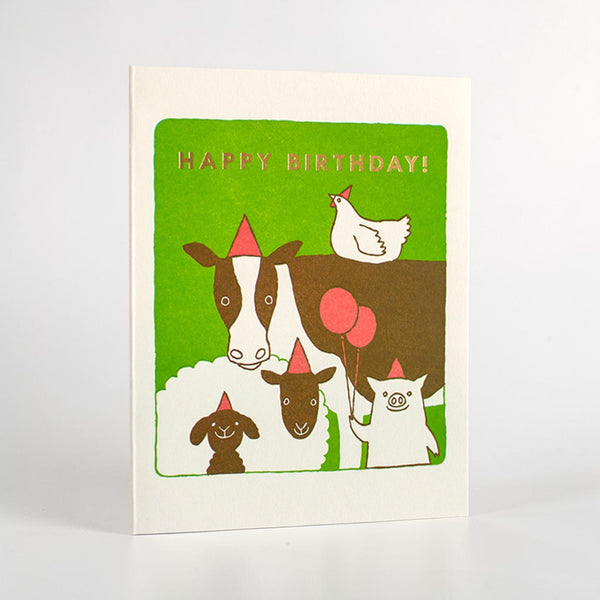 Farm Birthday Greeting Card