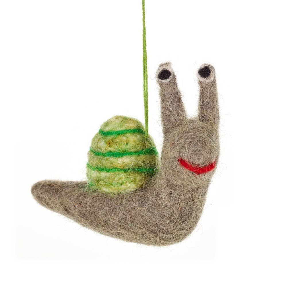 Felt Snail Ornament