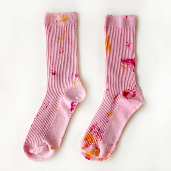 Shortcake Hand-dyed Dressy Socks