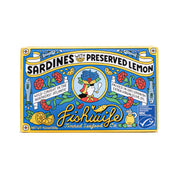 Fishwife sardines with preserved lemon packaging on a white background