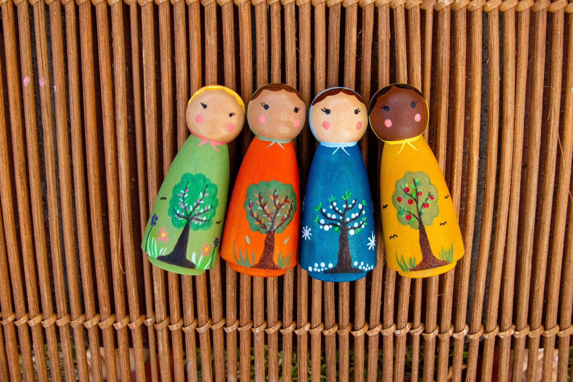 Four Season Peg Doll Set