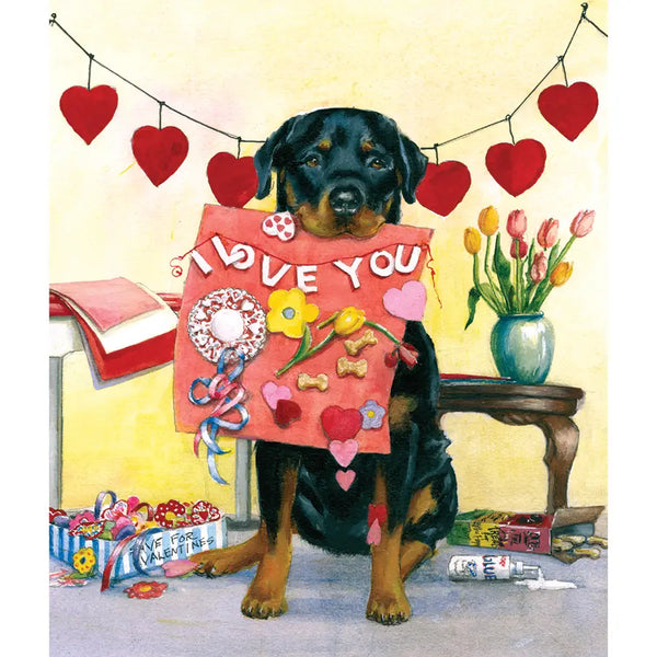 Good Dog Carl's Valentine Greeting Card