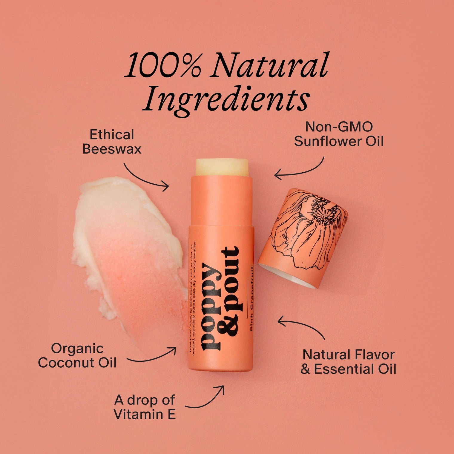 Pink Grapefruit Lip Balm